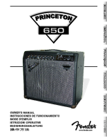 Fender Princeton-650 - Owners Manual